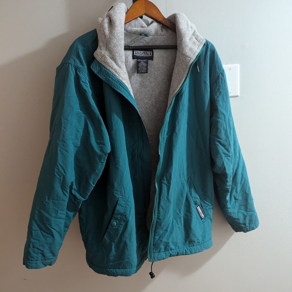 Vintage Land's End Jacket with fleece lining men's Size Large